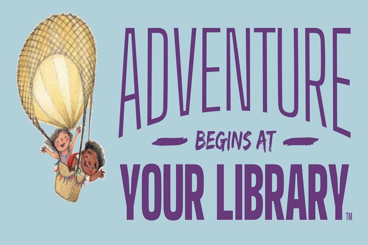 adventure begins at your library, with a hot air balloon